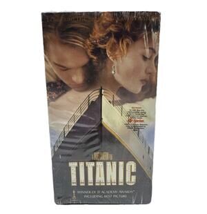 NEW Factory Sealed Titanic VHS 2 Tape Box Set Sprint Rebate Promo Sticker 1997